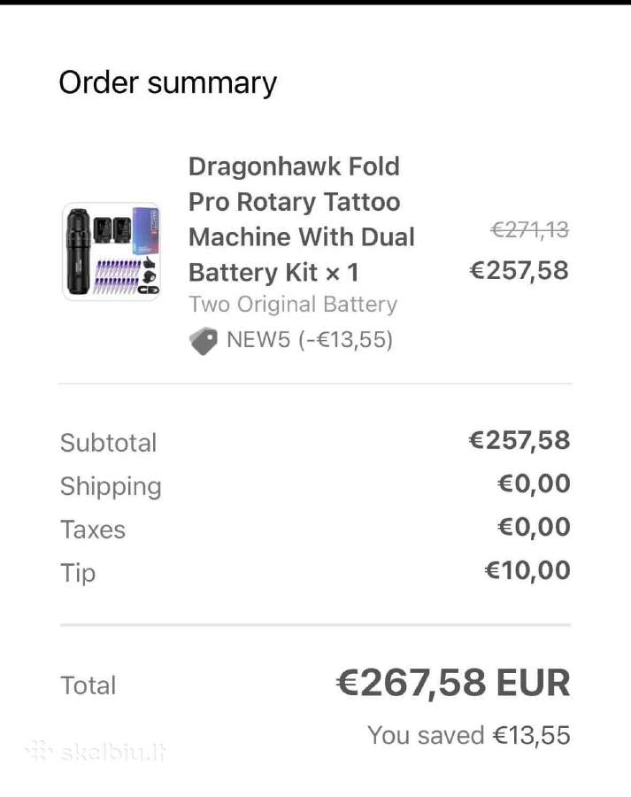 Tattoo mašinėlė - nuotraukos Nr. 6