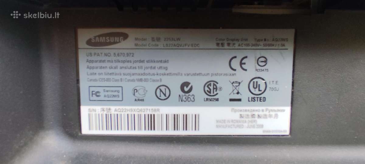Samsung monitorius - nuotraukos Nr. 4