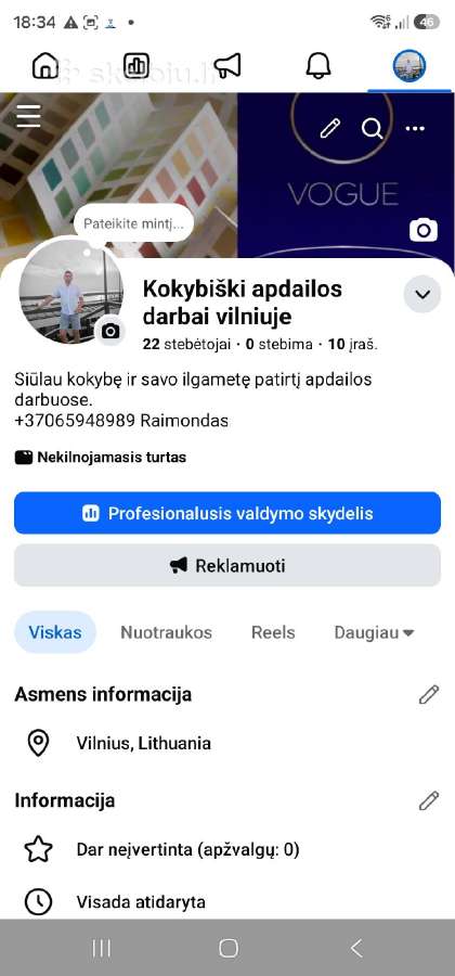 Vidaus Apdailos Darbai – 22 Metų Patirtis - nuotraukos Nr. 8