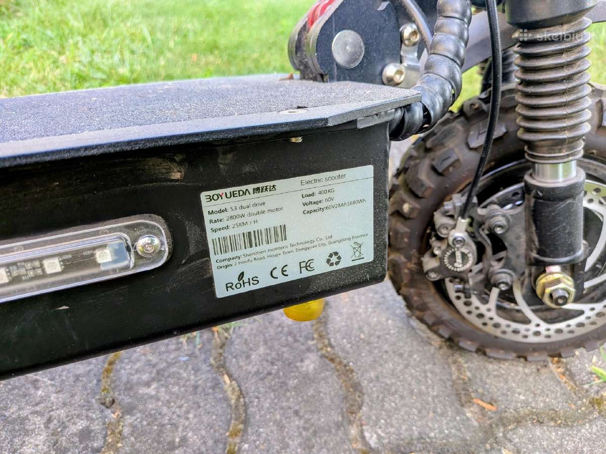 Paspirtukas Boyueda S3 dual 5600w - nuotraukos Nr. 5