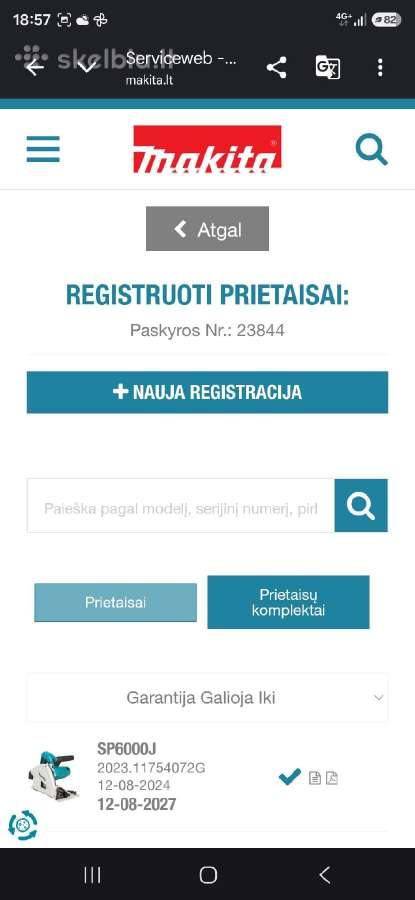 Makita diskinis pjūklas - nuotraukos Nr. 4
