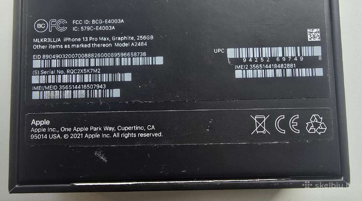 iPhone 13 Pro Max, Graphite, 256gb - nuotraukos Nr. 9