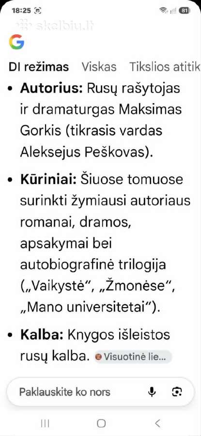 Gorkis - nuotraukos Nr. 4