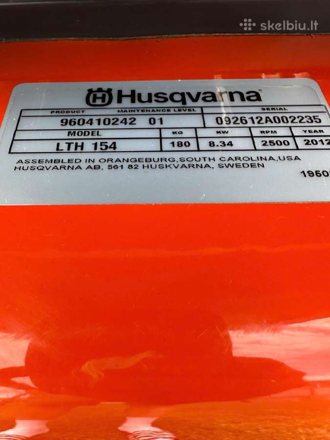 Husqvarna Lth154 sodo traktoriukas - nuotraukos Nr. 14