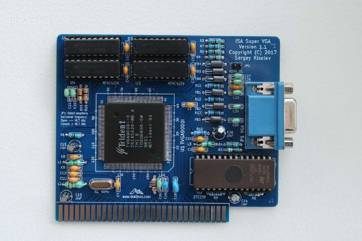 Parduodu Homebrew 8088 ir Trident Tvga 9000 Pcb - nuotraukos Nr. 2