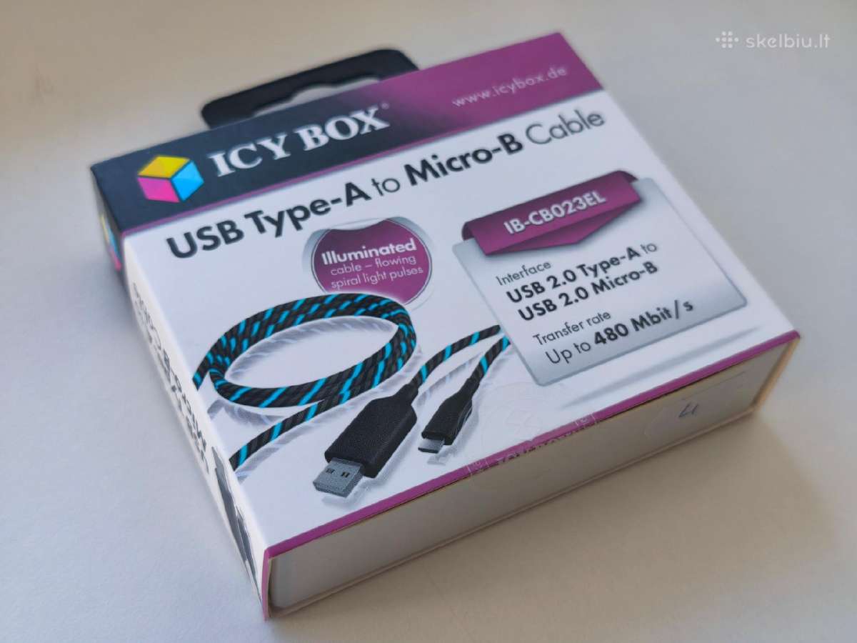 Usb-a (female) to Micro Usb (male) 0,85 m Usb2 - nuotraukos Nr. 2
