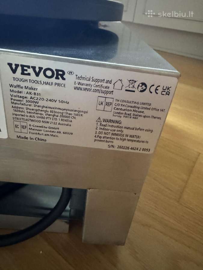 Vevor elektrinė blynų keptuvė - nuotraukos Nr. 5