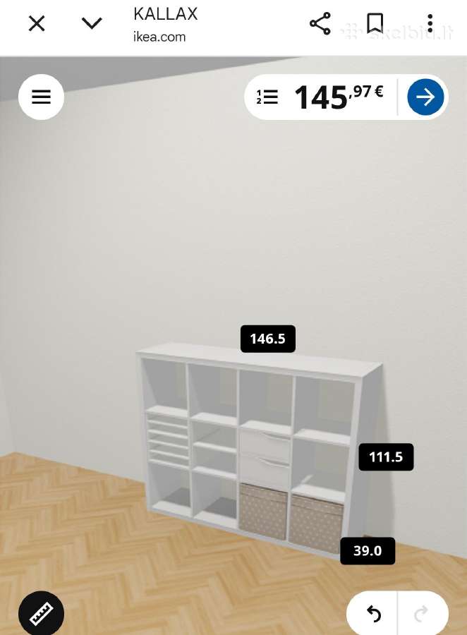 Ikea kallax lentyna - nuotraukos Nr. 5