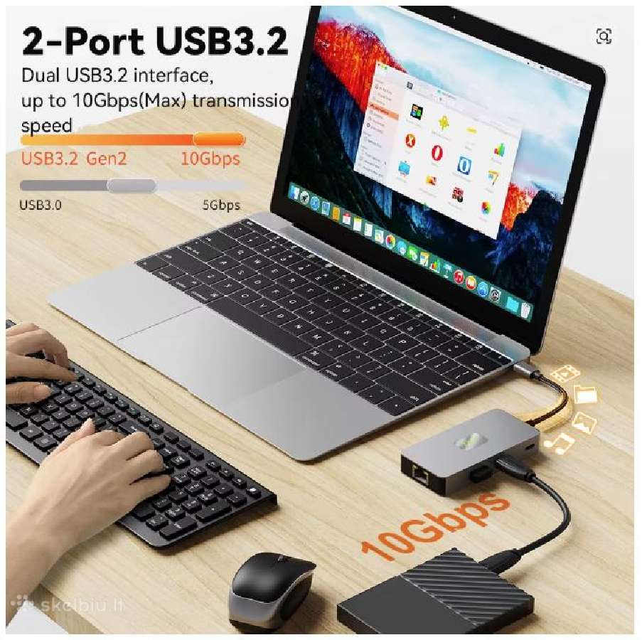 Tebe Usb-c Docking Station Type-c to 4k Hdmi-adapt - nuotraukos Nr. 2