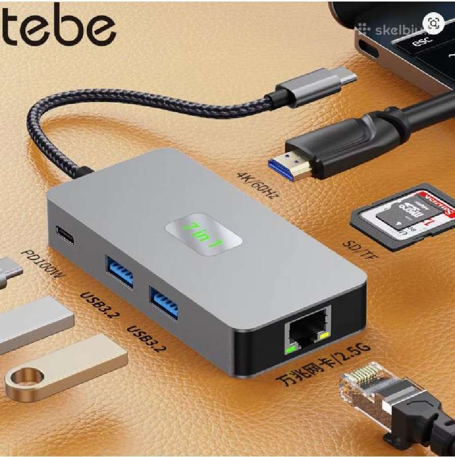 Tebe Usb-c Docking Station Type-c to 4k Hdmi-adapt - nuotraukos Nr. 11