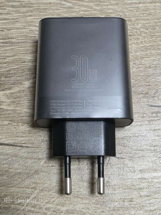 Tinklo įkroviklis „Baseus 30w Travel Charger“ (4x - nuotraukos Nr. 2