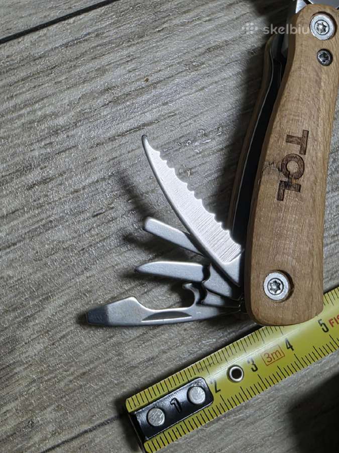Įrankis su medine rankena (Multitool - nuotraukos Nr. 4