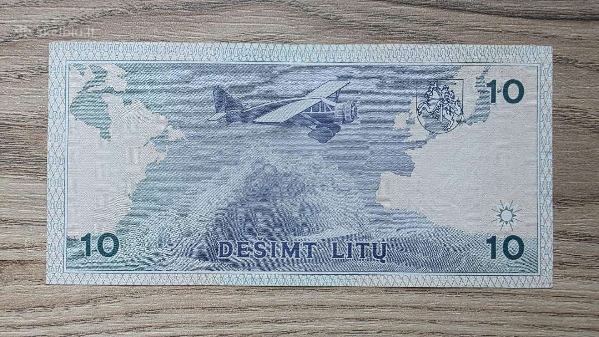 1993 metų 10 litų - nuotraukos Nr. 2