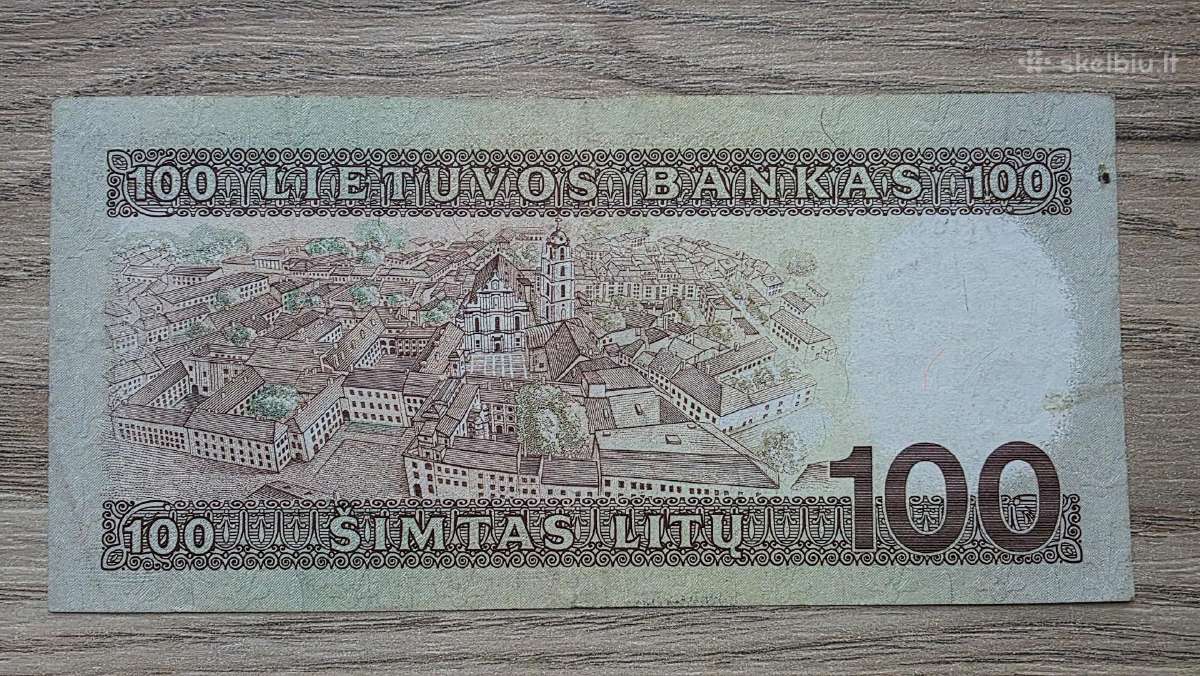 1991 metų 100 litų - nuotraukos Nr. 2