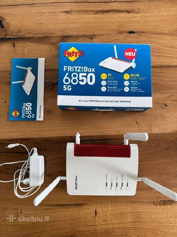 Fritz!box 6850 5G mit 4 Antennen - nuotraukos Nr. 4