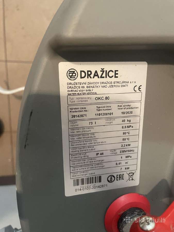 Dražice Okc80 boileris - nuotraukos Nr. 4