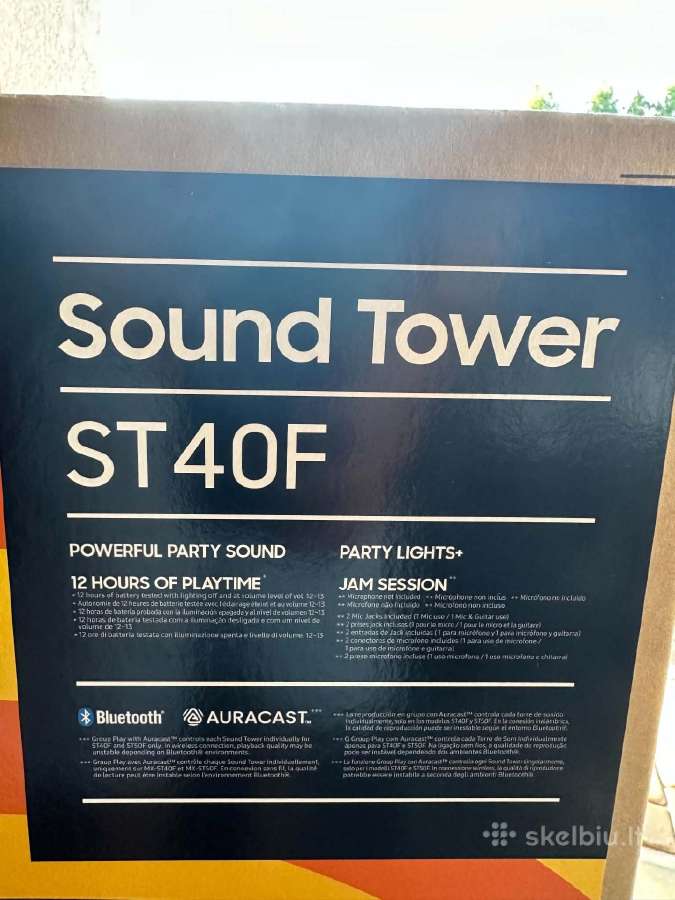 Samsung Sound Tower St40f Bluetooth kolonėlė - nuotraukos Nr. 2