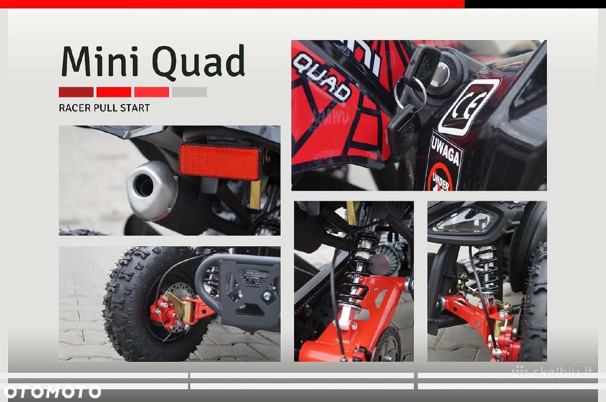Benzininis mini keturratis Keymoto Racer 49 cc - nuotraukos Nr. 8
