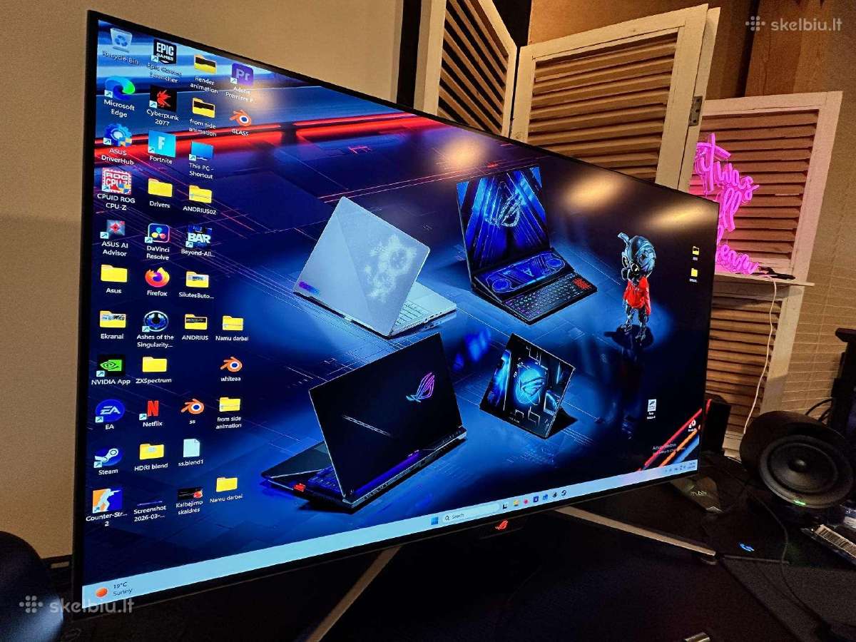 Asusrog13600kf,ddr5 32gb,SSD M2 1t,rtx 5060+oled4k - nuotraukos Nr. 14