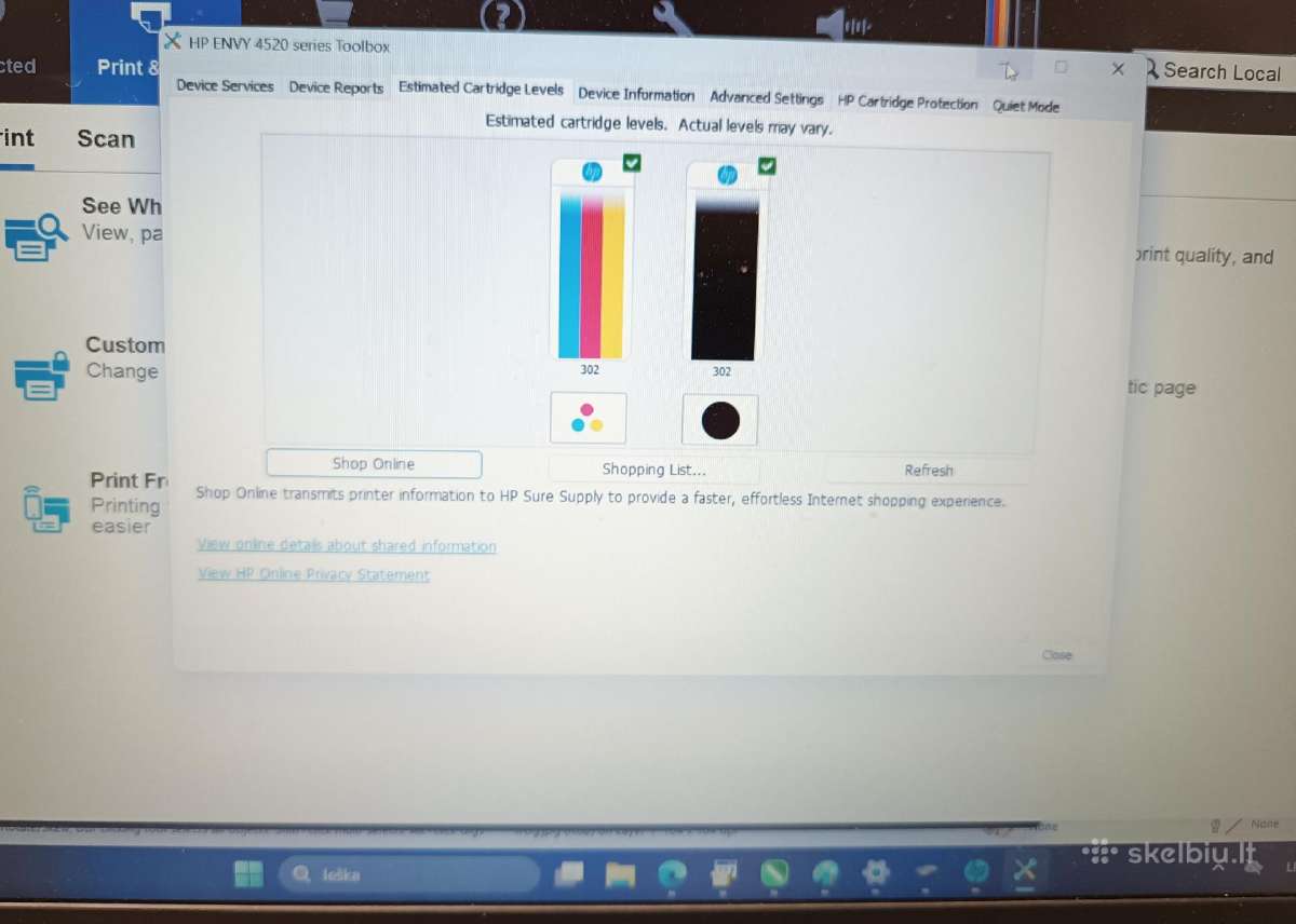Hp Envy 4520 + naujos originalios kasetės - nuotraukos Nr. 4