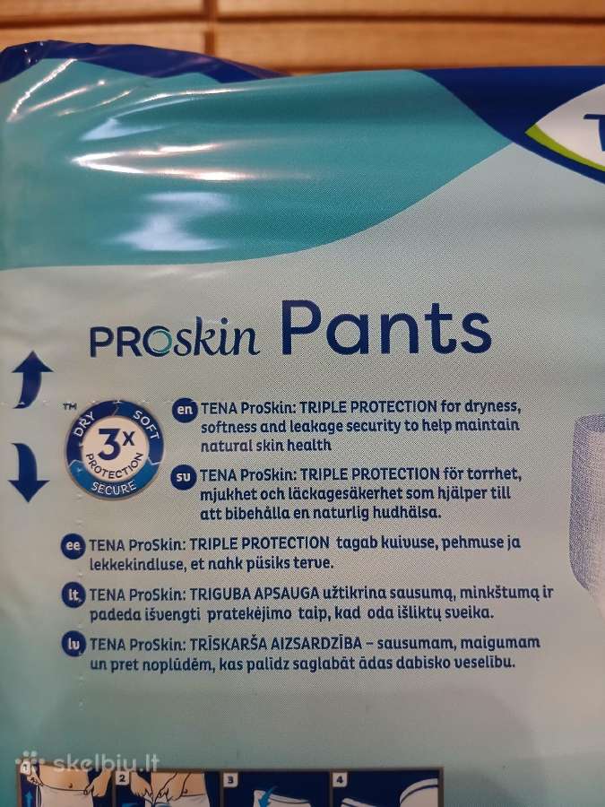 Tena Proskin Extra kelnaitės-sauskelnės M, L dydis - nuotraukos Nr. 6