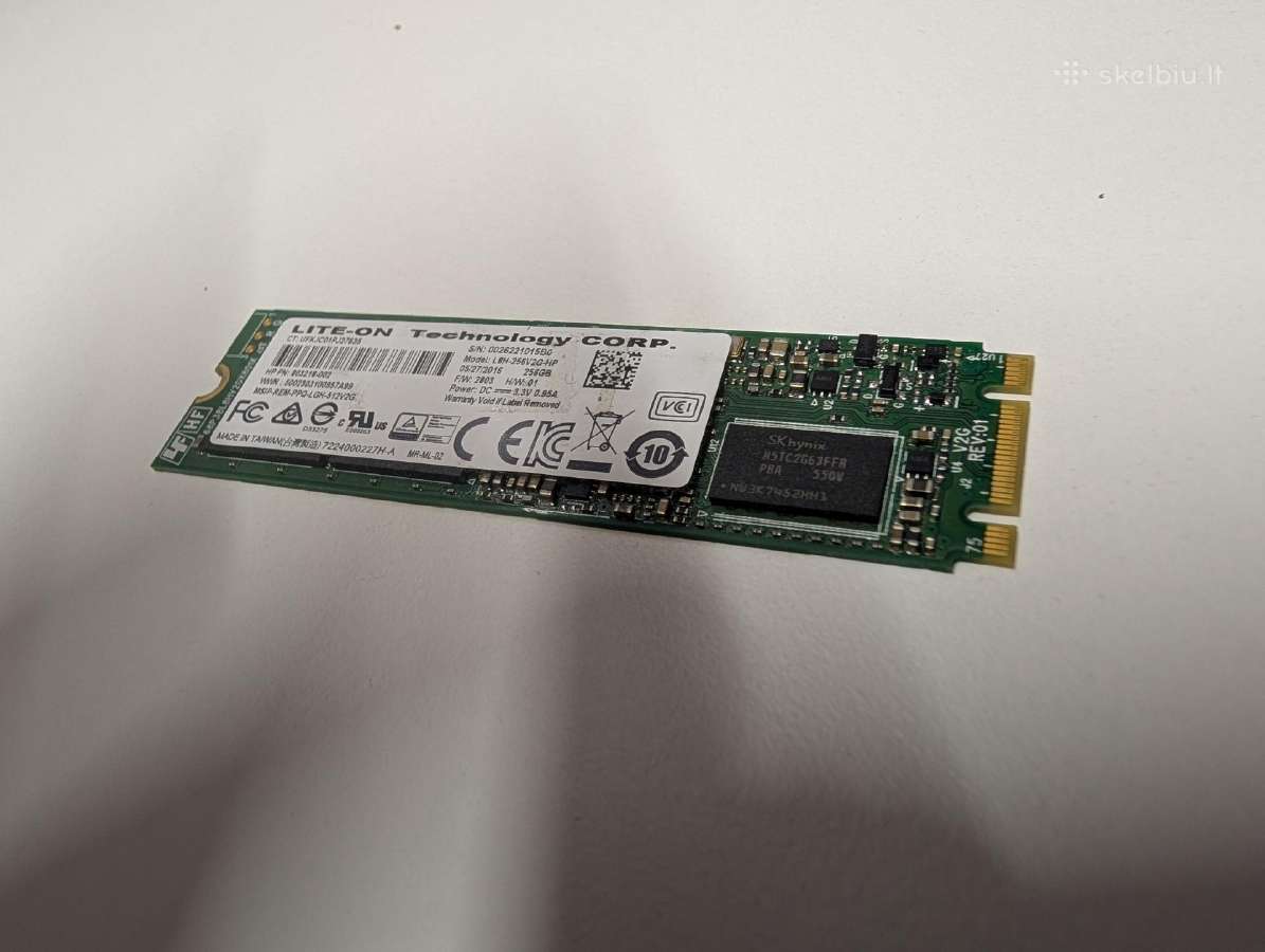 256gb m2 Sata SSD diskas - nuotraukos Nr. 3
