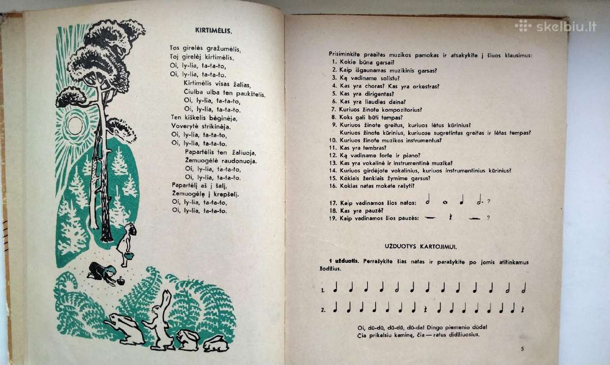 Muzika 3 klasei. 1965 m. leid. - nuotraukos Nr. 3