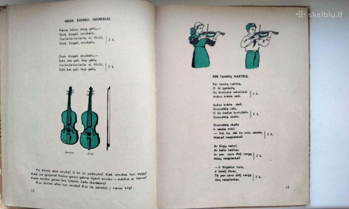 Muzika 3 klasei. 1965 m. leid. - nuotraukos Nr. 5