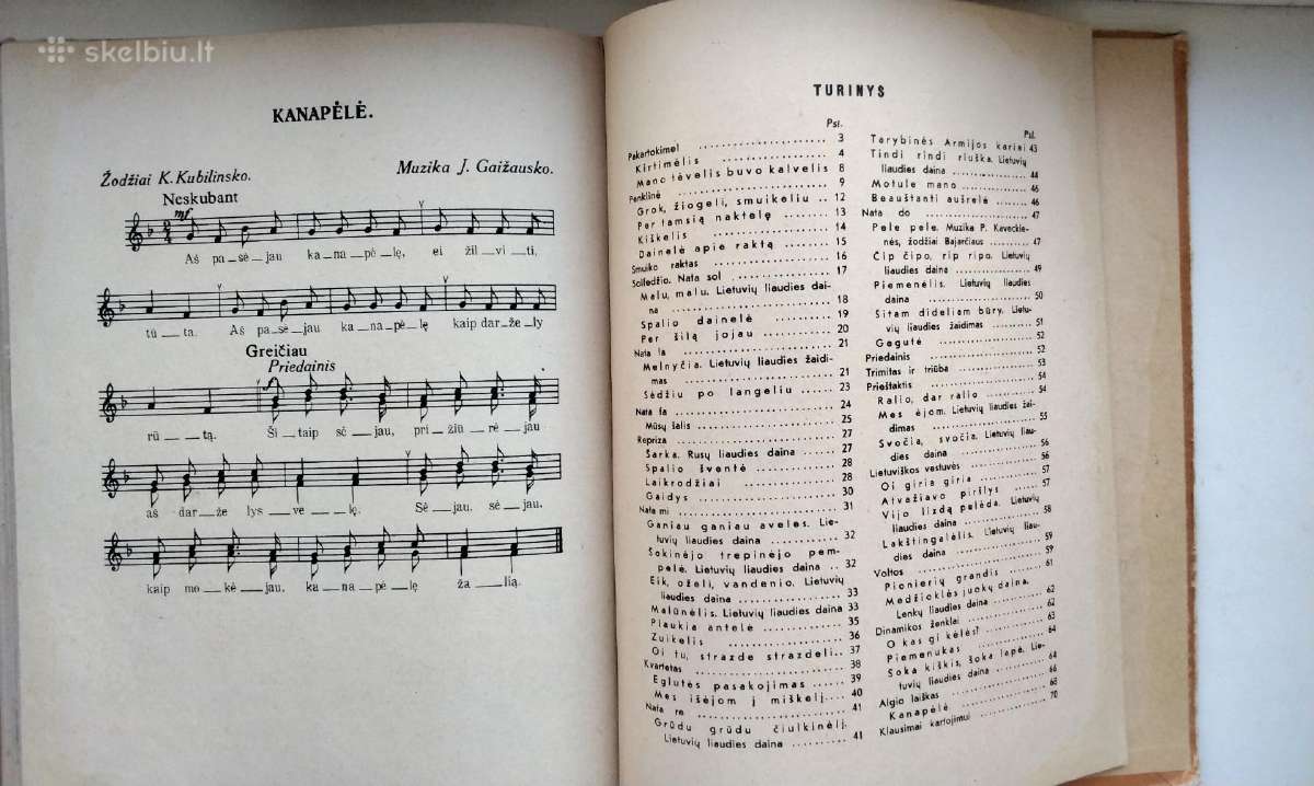 Muzika 3 klasei. 1965 m. leid. - nuotraukos Nr. 9