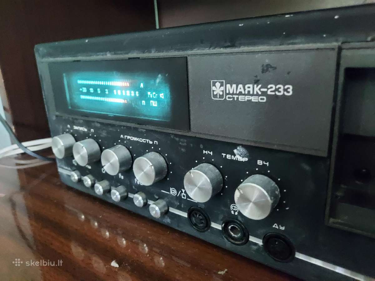 Originalus kasetinis magnetofonas Маяк-233 Stereo - nuotraukos Nr. 2