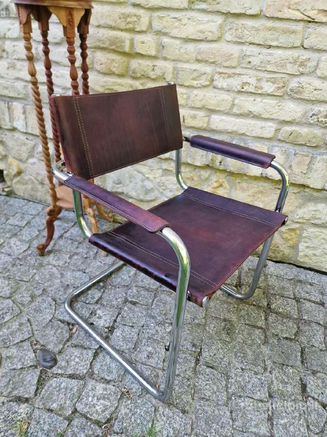 Vintažinė mid century konsolinė autorinė kėdė - nuotraukos Nr. 3