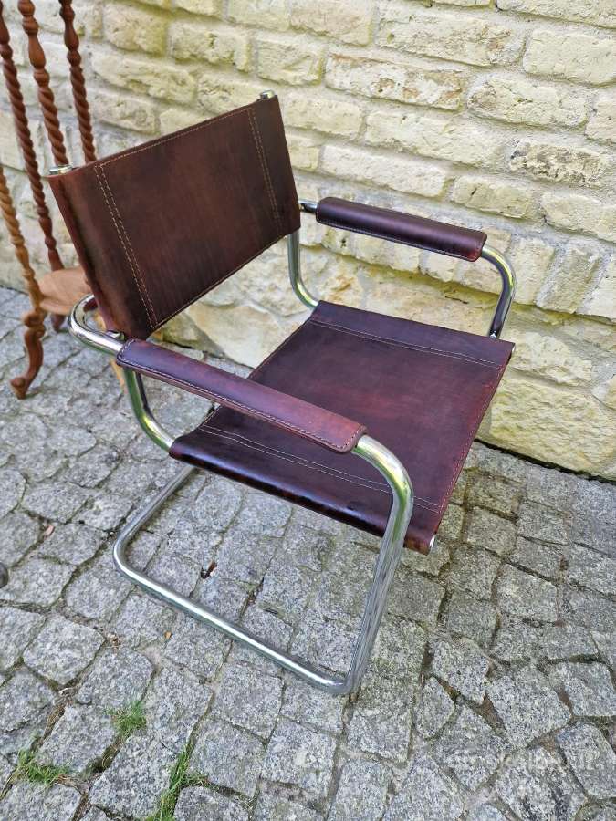 Vintažinė mid century konsolinė autorinė kėdė - nuotraukos Nr. 19