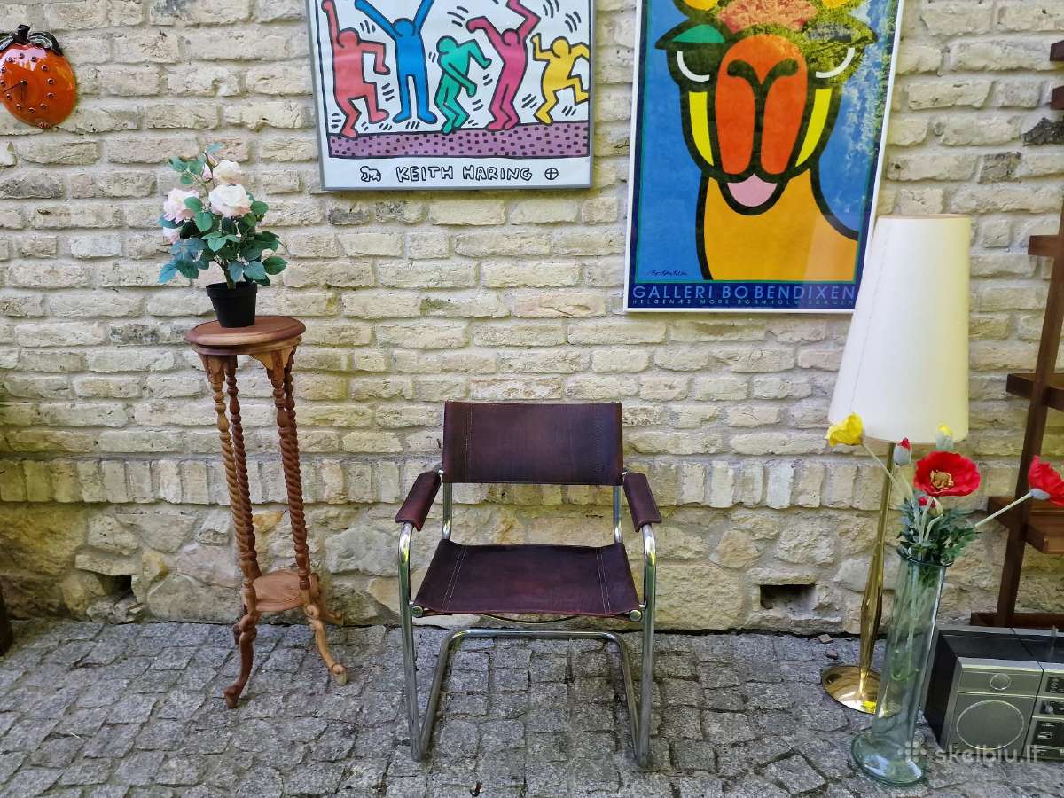 Vintažinė mid century konsolinė autorinė kėdė - nuotraukos Nr. 33