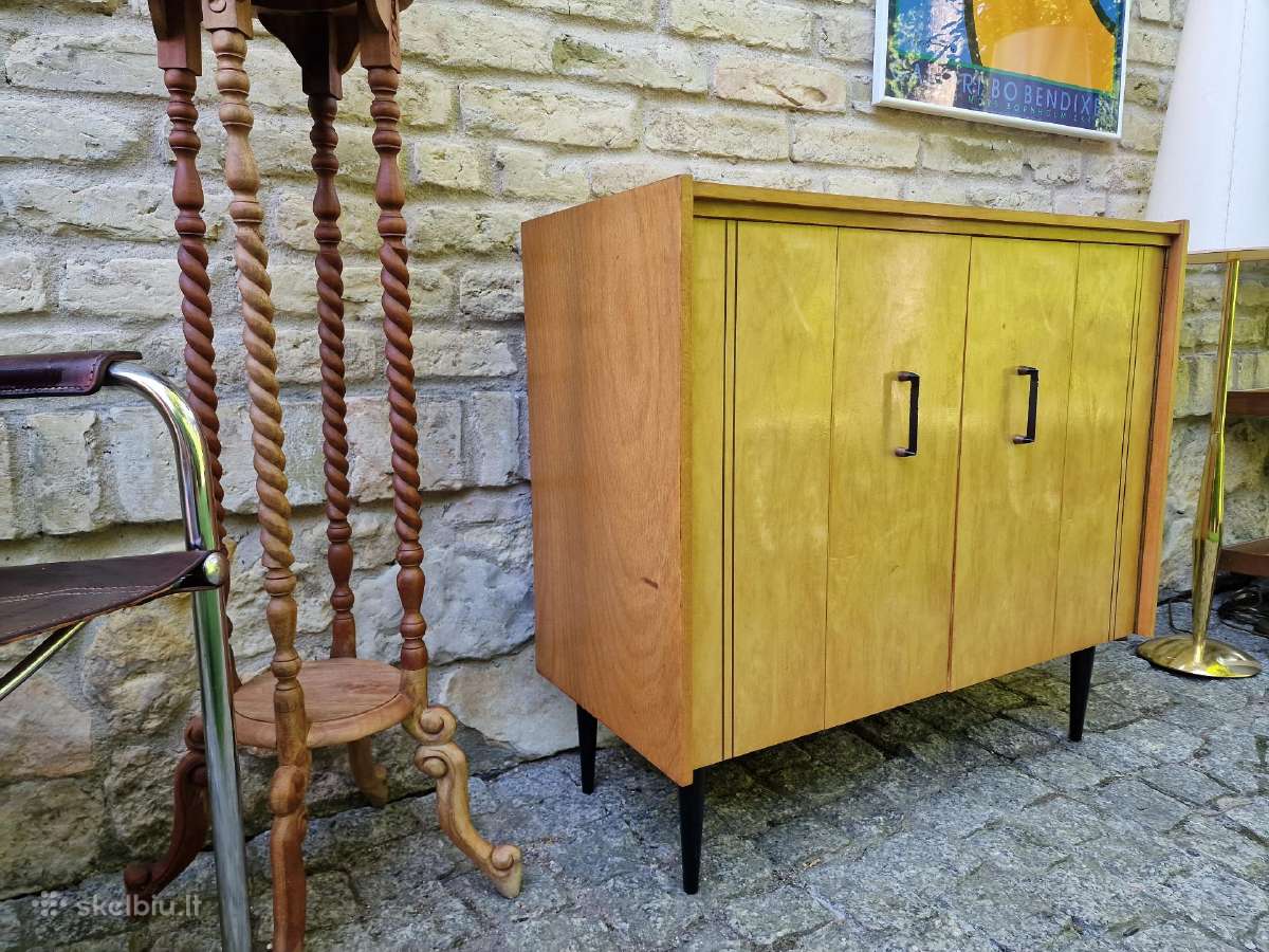Vintažinė mid century batų spintelė - nuotraukos Nr. 9