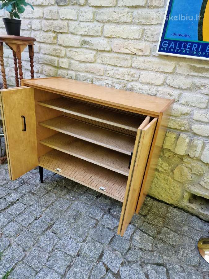 Vintažinė mid century batų spintelė - nuotraukos Nr. 19