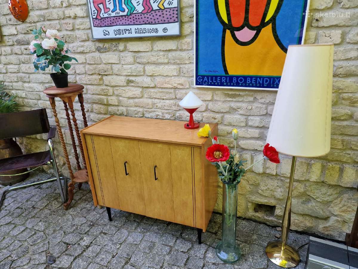 Vintažinė mid century batų spintelė - nuotraukos Nr. 24