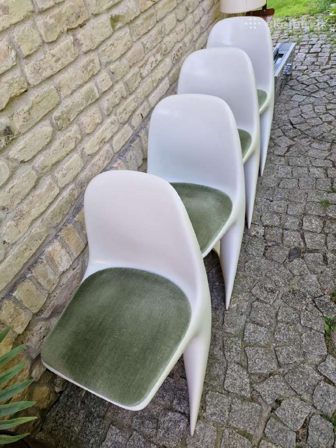 Vintažinės mid century Space Age autorinės kėdės - nuotraukos Nr. 6