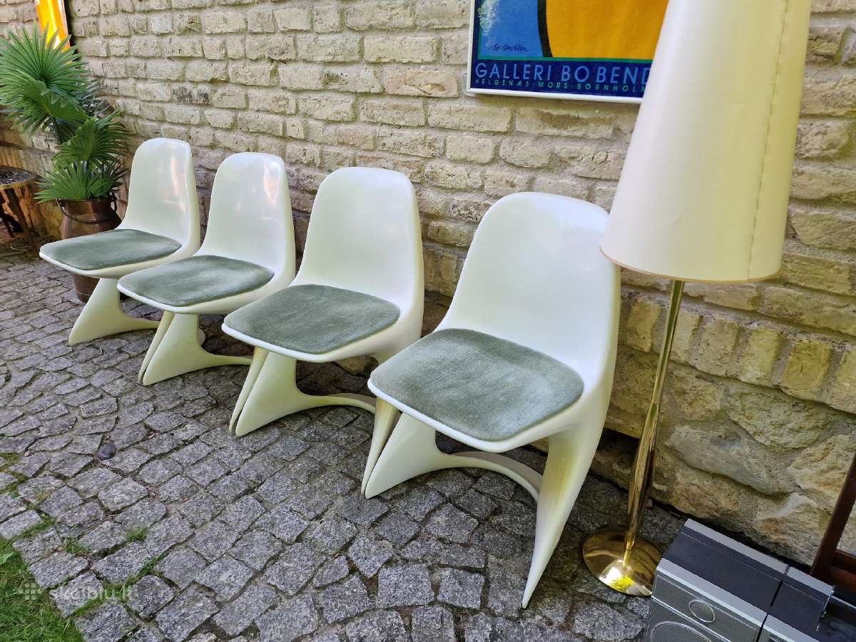 Vintažinės mid century Space Age autorinės kėdės - nuotraukos Nr. 14