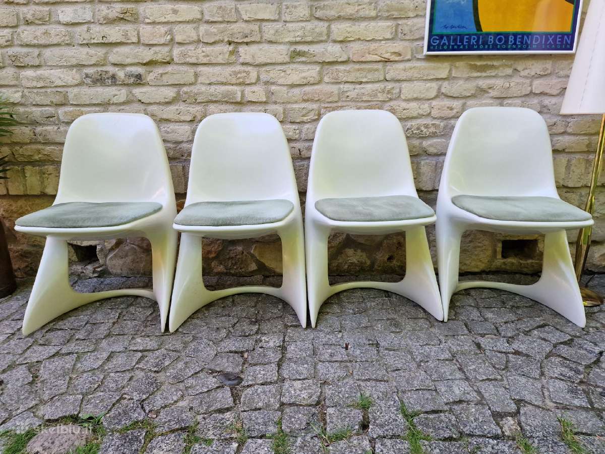 Vintažinės mid century Space Age autorinės kėdės - nuotraukos Nr. 15