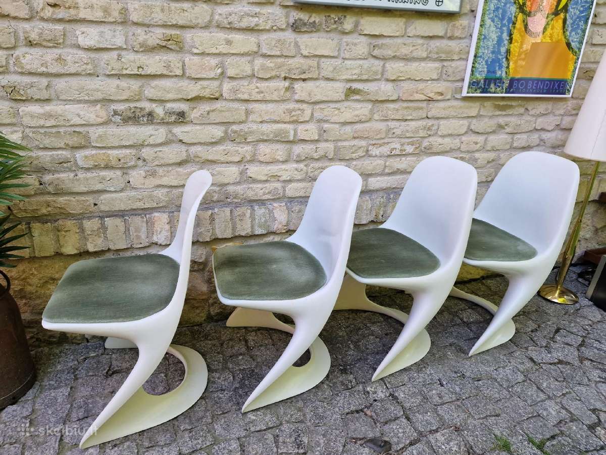 Vintažinės mid century Space Age autorinės kėdės - nuotraukos Nr. 19