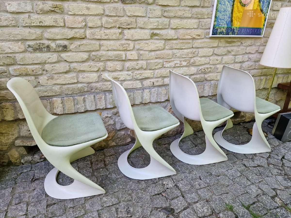 Vintažinės mid century Space Age autorinės kėdės - nuotraukos Nr. 25