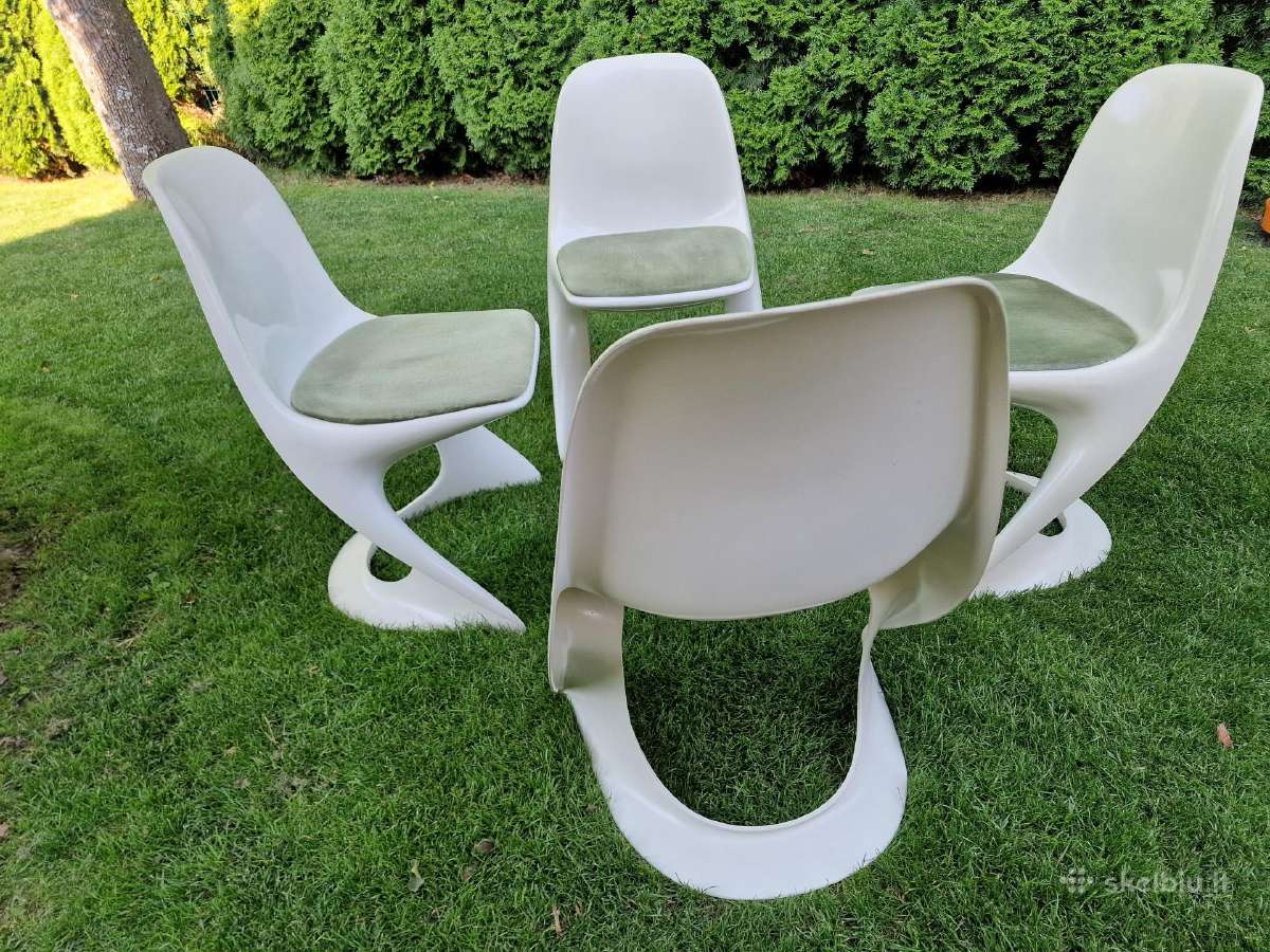 Vintažinės mid century Space Age autorinės kėdės - nuotraukos Nr. 26