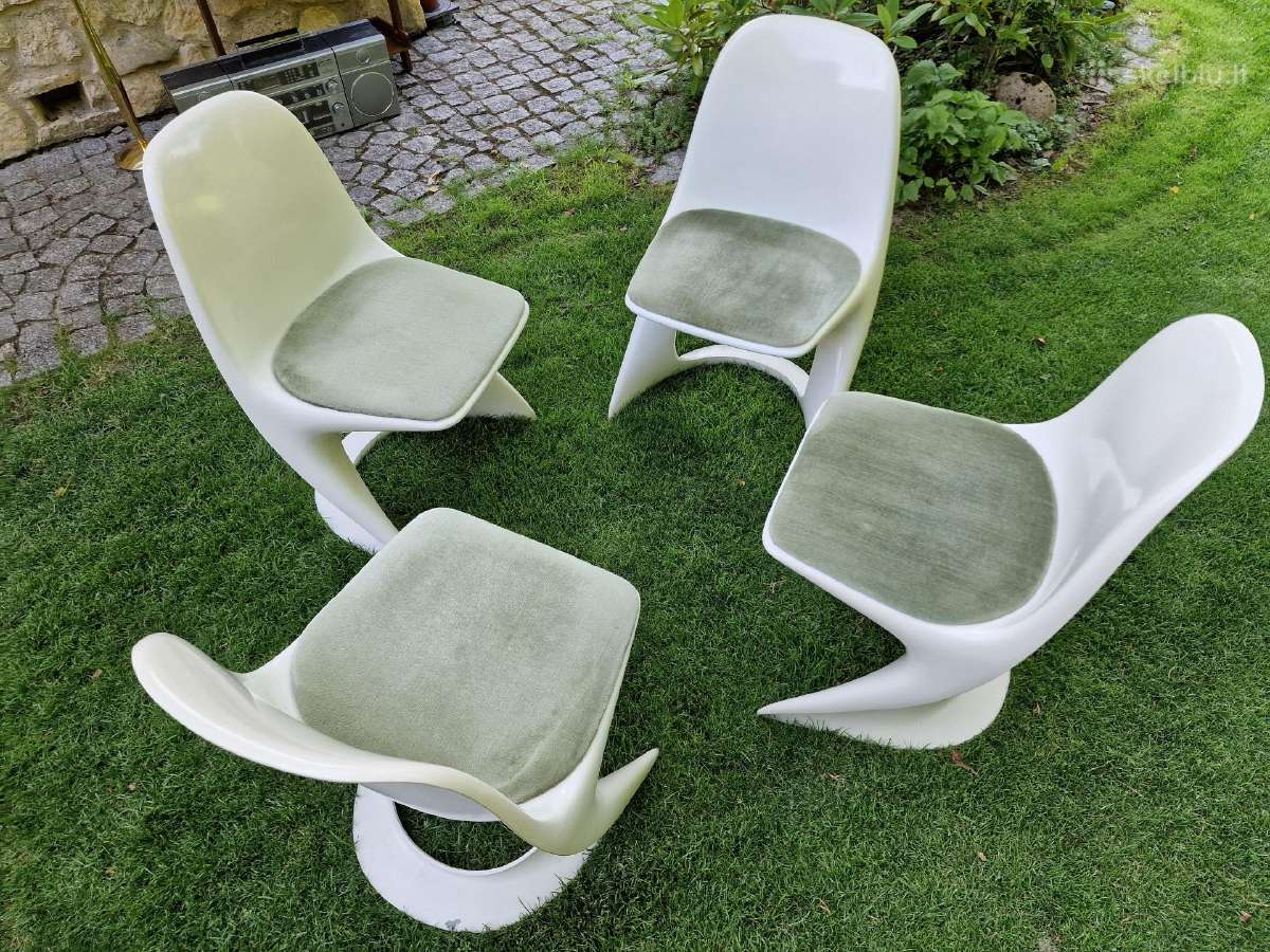 Vintažinės mid century Space Age autorinės kėdės - nuotraukos Nr. 28