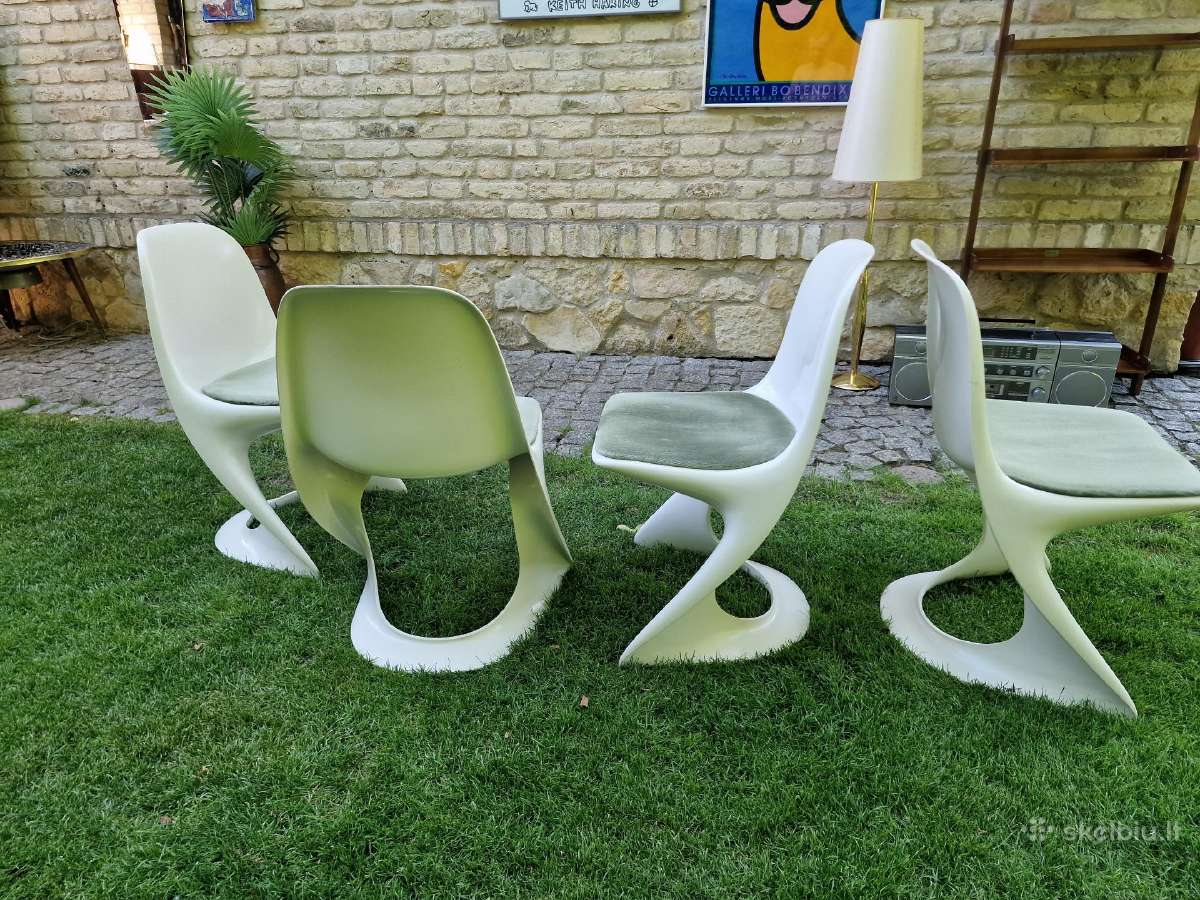 Vintažinės mid century Space Age autorinės kėdės - nuotraukos Nr. 30