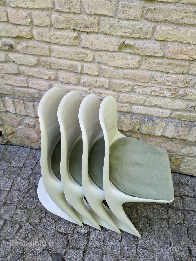 Vintažinės mid century Space Age autorinės kėdės - nuotraukos Nr. 33