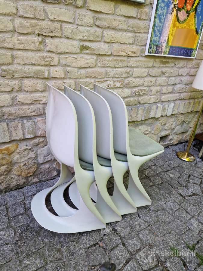 Vintažinės mid century Space Age autorinės kėdės - nuotraukos Nr. 34