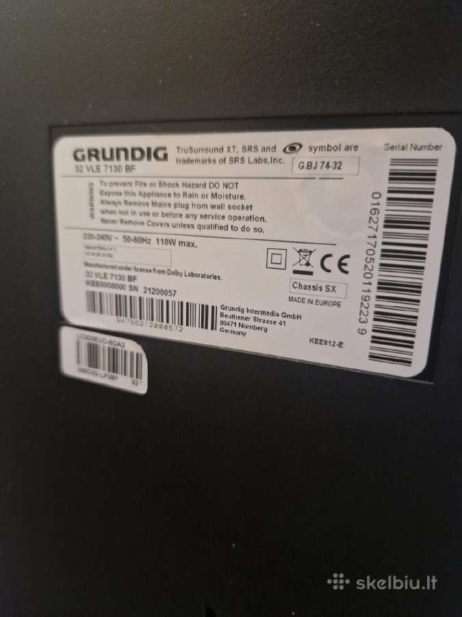 Grundig televizorius - nuotraukos Nr. 2