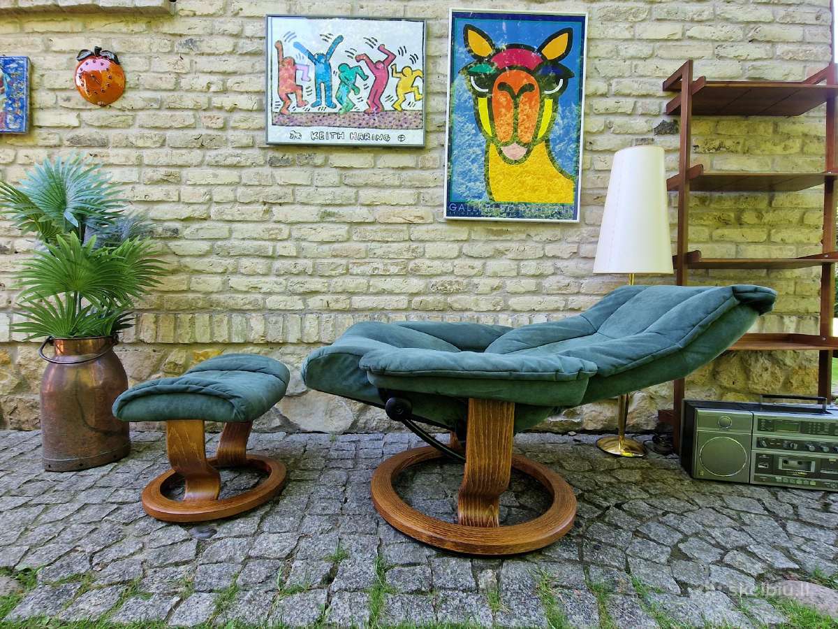 Fotelis reglaineris Ekornes Stressless su pakoju - nuotraukos Nr. 2