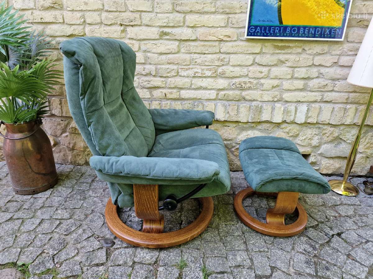 Fotelis reglaineris Ekornes Stressless su pakoju - nuotraukos Nr. 15