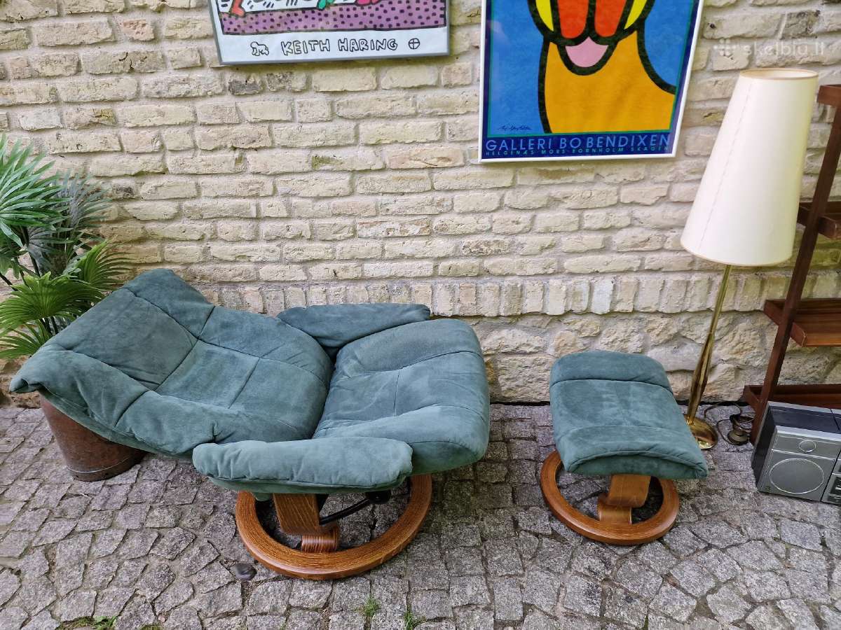 Fotelis reglaineris Ekornes Stressless su pakoju - nuotraukos Nr. 30
